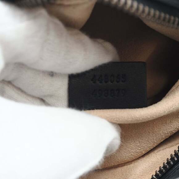 GUCCI GG Marmont Quilted Mini Bag 448065 Shoulder in Black Chevron Leather fo... - Picture 13 of 13